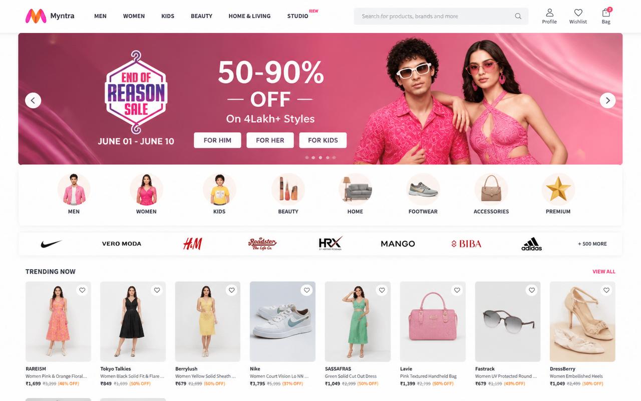 Myntra-Style Fashion Store — view 1