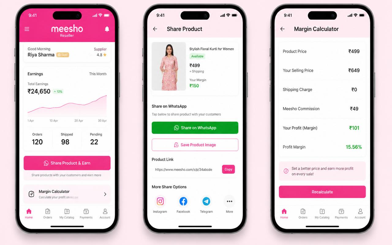 Meesho-Style Social Reseller App — view 3