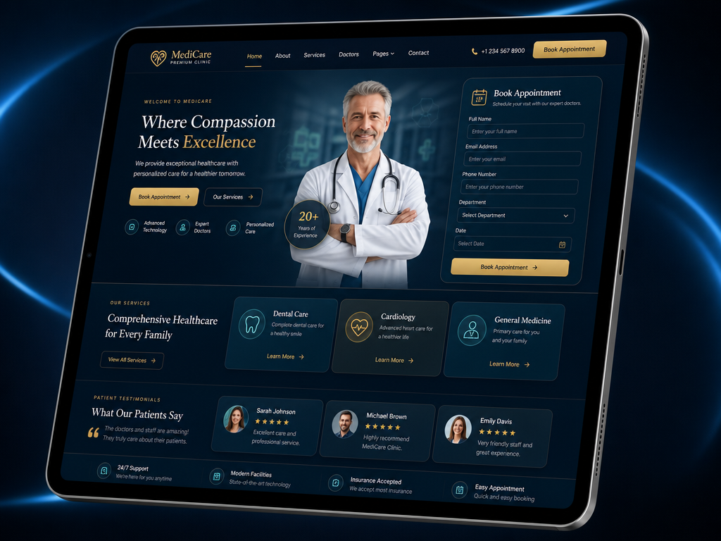 Doctor Clinic Website